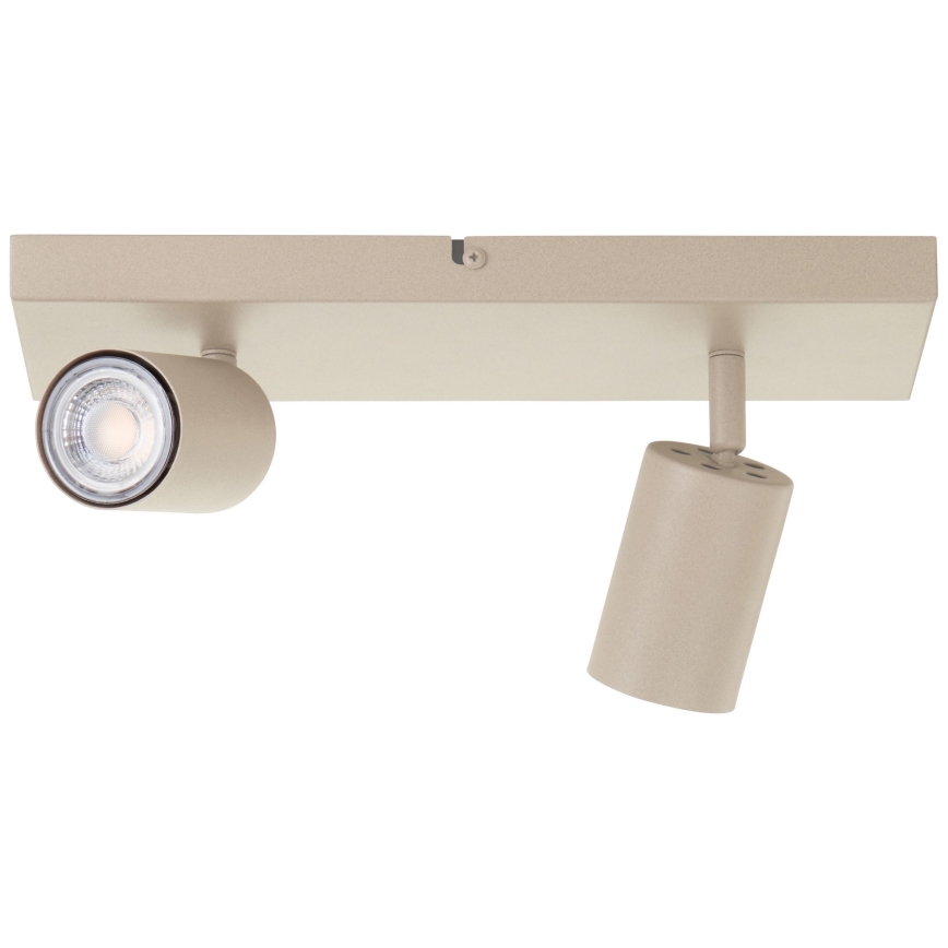 Brilliant - JELLO LED Spotlight 2xGU10/5W/230V Beige