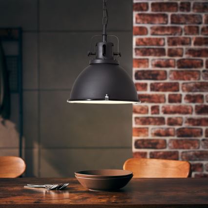 Brilliant - JESPER GLAS Chain Chandelier, 1x E27/60W/230V, Black