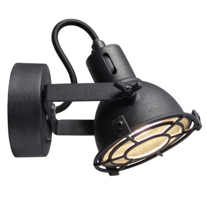 Brilliant - JESPER Wall-Mounted Spotlight 1x GU10/5W/230V, Black