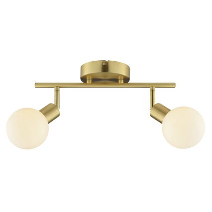 Brilliant - JORGE 2xG9/10W/230V brass spotlight