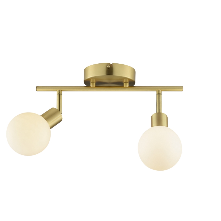 Brilliant - JORGE 2xG9/10W/230V brass spotlight