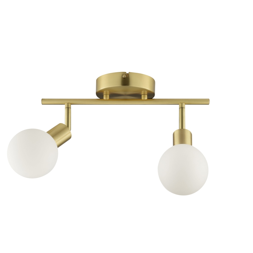 Brilliant - JORGE 2xG9/10W/230V brass spotlight
