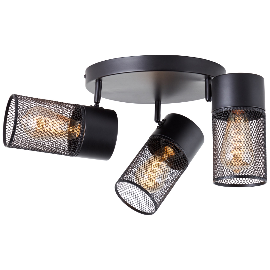 Brilliant - KAMOLO 3xE27/40W/230V Black Spotlight