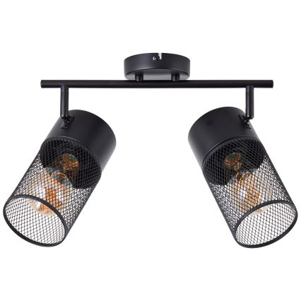Brilliant - KAMOLO Spotlight 2xE27/40W/230V Black