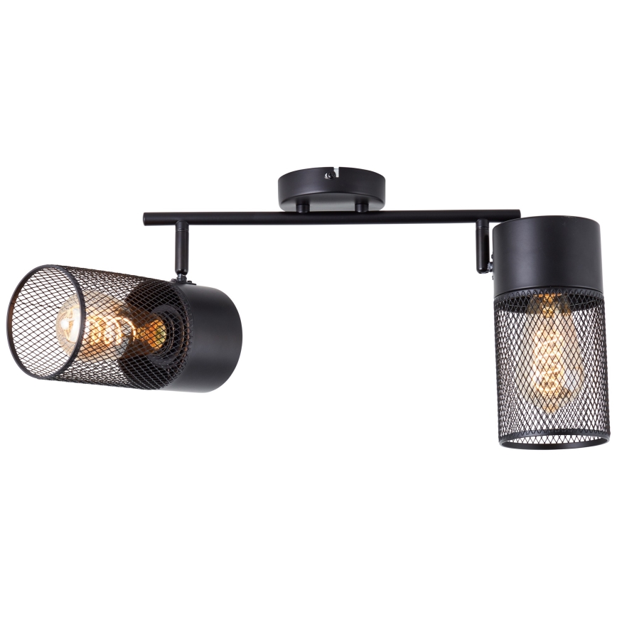 Brilliant - KAMOLO Spotlight 2xE27/40W/230V Black