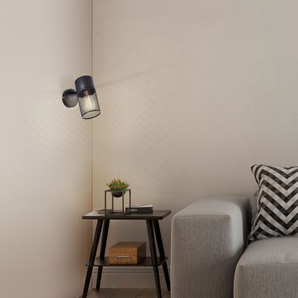 Brilliant - KAMOLO Wall Spotlight 1xE27/40W/230V Black
