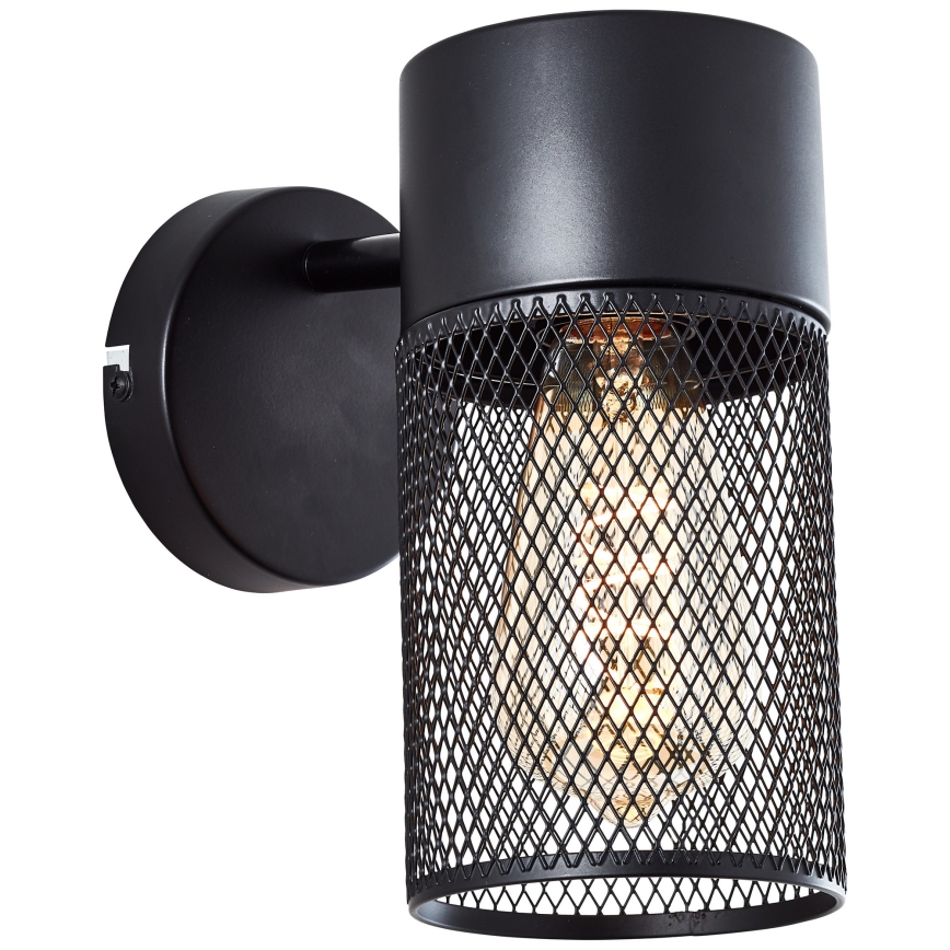 Brilliant - KAMOLO Wall Spotlight 1xE27/40W/230V Black