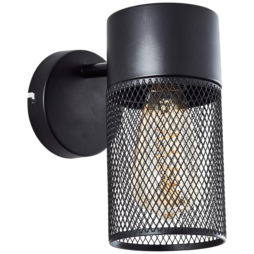 Brilliant - KAMOLO Wall Spotlight 1xE27/40W/230V Black