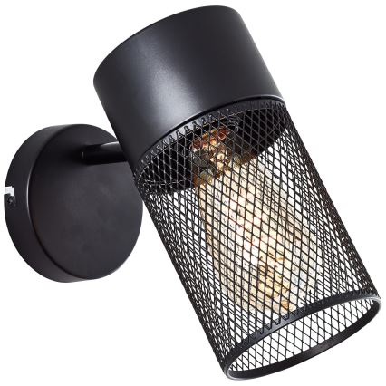 Brilliant - KAMOLO Wall Spotlight 1xE27/40W/230V Black