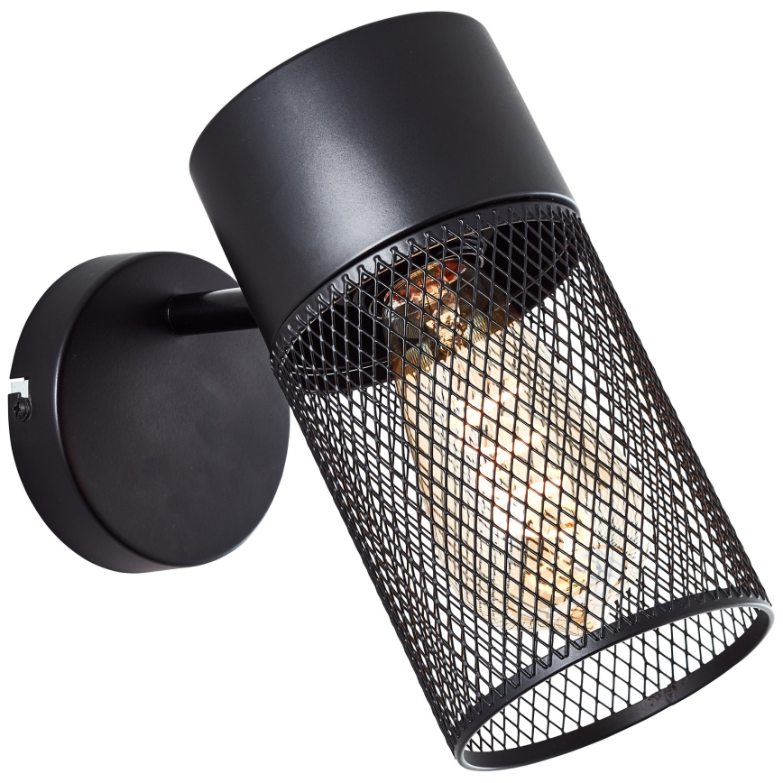 Brilliant - KAMOLO Wall Spotlight 1xE27/40W/230V Black