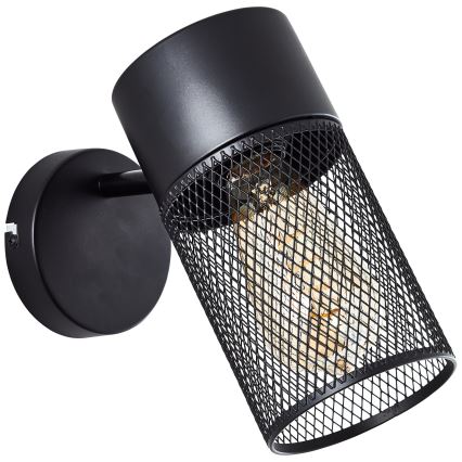 Brilliant - KAMOLO Wall Spotlight 1xE27/40W/230V Black