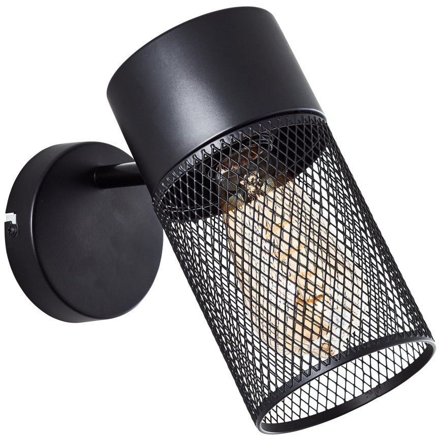 Brilliant - KAMOLO Wall Spotlight 1xE27/40W/230V Black