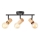 Brilliant - KERRY 3xE27/40W/230V spotlight, Black/Bamboo