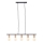 Brilliant - KERRY Cable Pendant Light 5xE27/40W/230V Black/Bamboo