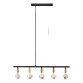 Brilliant - KERRY Cable Pendant Light 5xE27/40W/230V Black/Brass