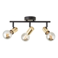 Brilliant - KERRY Spotlight 3xE27/40W/230V, Black/Brass