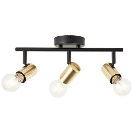 Brilliant - KERRY Spotlight 3xE27/40W/230V, Black/Brass