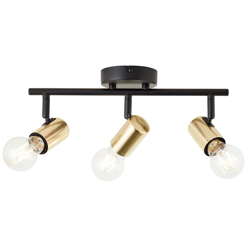 Brilliant - KERRY Spotlight 3xE27/40W/230V, Black/Brass