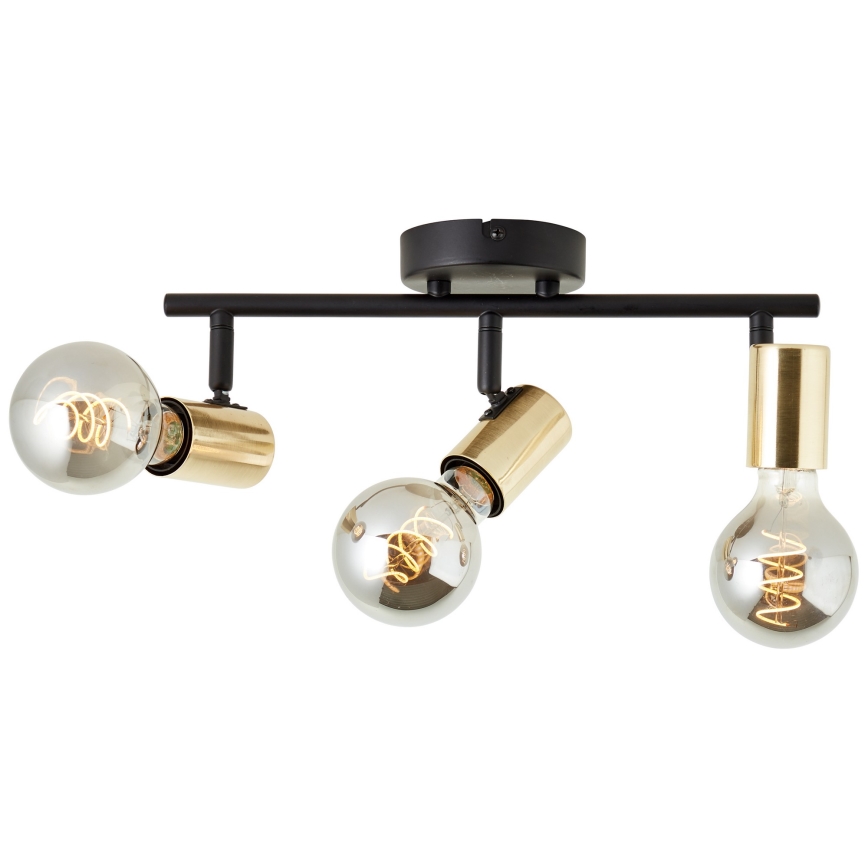 Brilliant - KERRY Spotlight 3xE27/40W/230V, Black/Brass