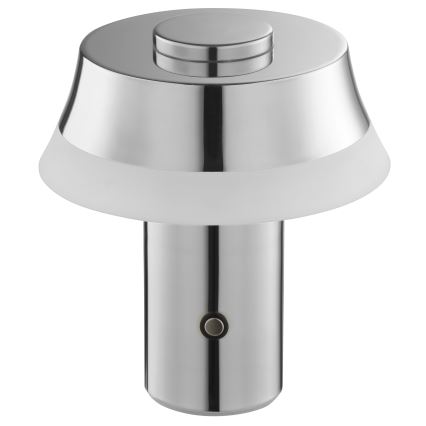 Brilliant - LED Dimmable Rechargeable Touch Table Lamp KINICH LED/2,5W/5V 2700K 2600 mAh Polished Chrome