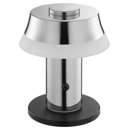 Brilliant - LED Dimmable Rechargeable Touch Table Lamp KINICH LED/2,5W/5V 2700K 2600 mAh Polished Chrome