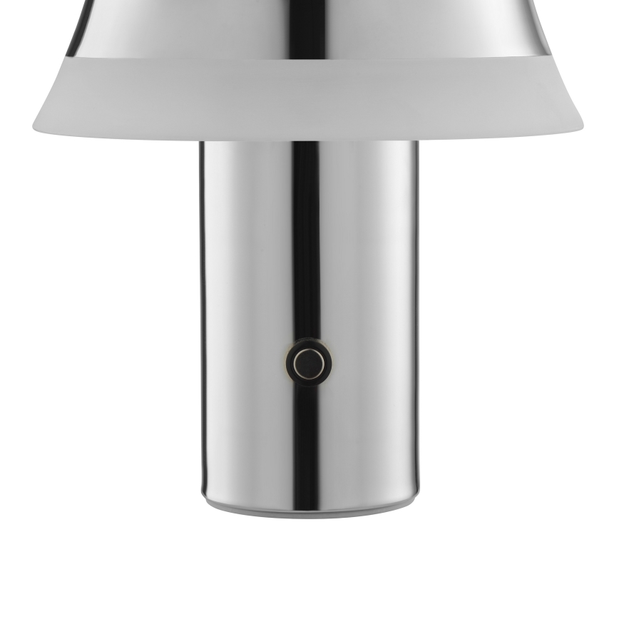 Brilliant - LED Dimmable Rechargeable Touch Table Lamp KINICH LED/2,5W/5V 2700K 2600 mAh Polished Chrome