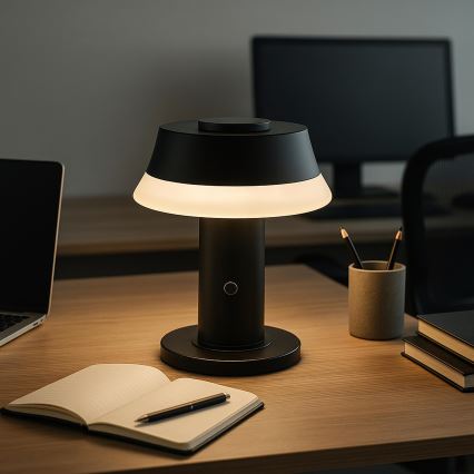 Brilliant - LED Dimmable Rechargeable Touch-Operated Table Lamp KINICH LED/2,5W/5V 2700K 2600 mAh black