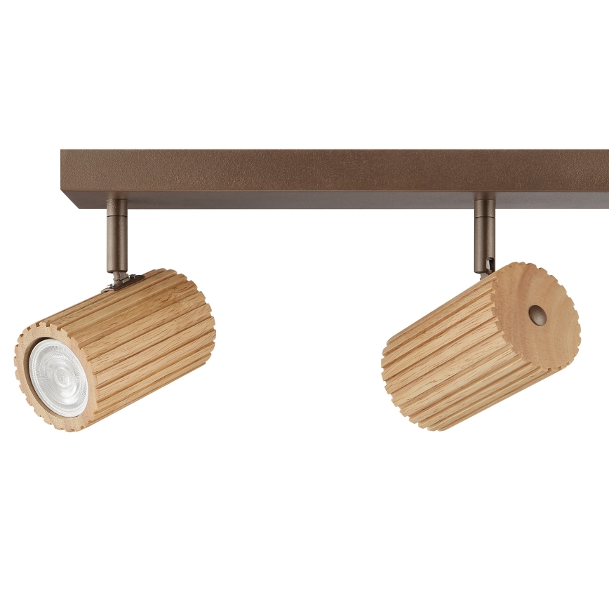 Brilliant - LAKEWOOD 4xGU10/10W/230V brown spotlight