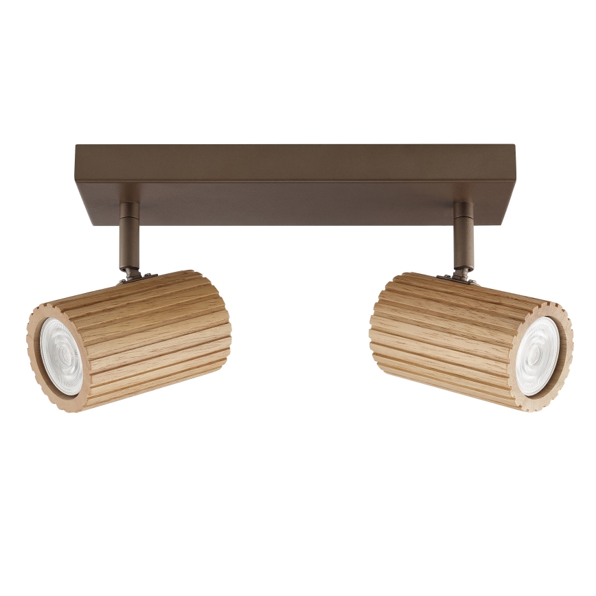 Brilliant - LAKEWOOD Spotlight 2xGU10/10W/230V, Brown