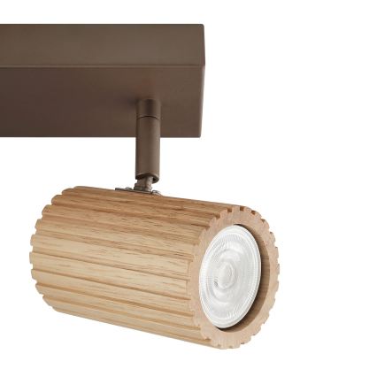 Brilliant - LAKEWOOD Spotlight 2xGU10/10W/230V, Brown