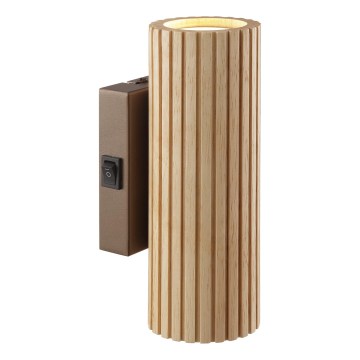 Brilliant - LAKEWOOD Wall Light 2x GU10/10W/230V, Brown