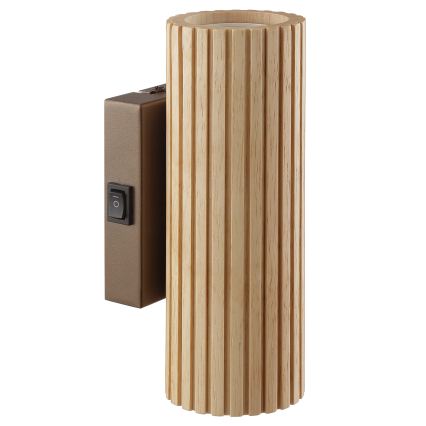 Brilliant - LAKEWOOD Wall Light 2x GU10/10W/230V, Brown