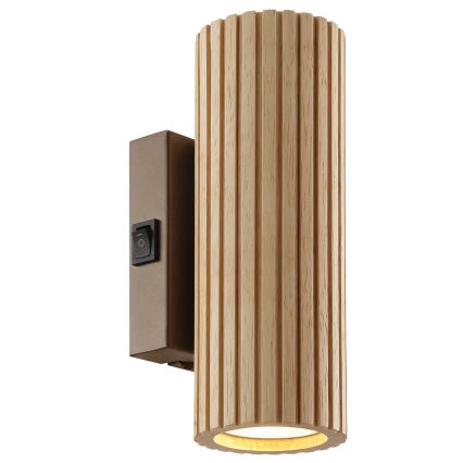 Brilliant - LAKEWOOD Wall Light 2x GU10/10W/230V, Brown