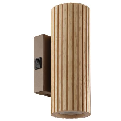 Brilliant - LAKEWOOD Wall Light 2x GU10/10W/230V, Brown