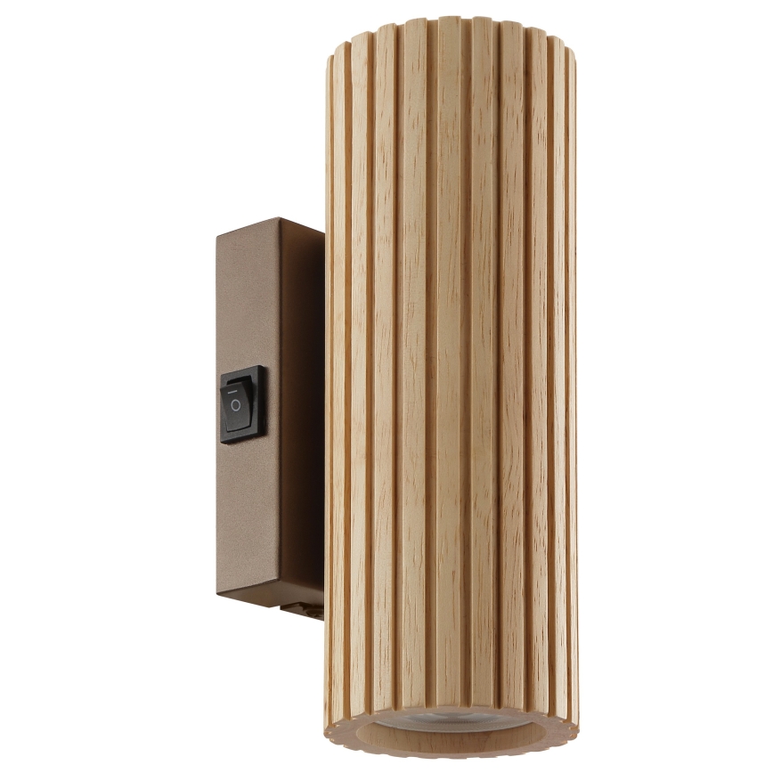 Brilliant - LAKEWOOD Wall Light 2x GU10/10W/230V, Brown