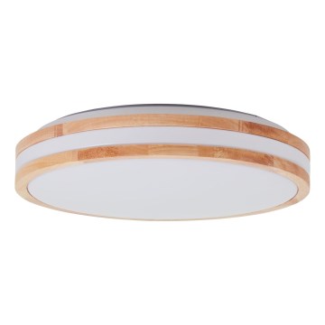 Brilliant - LASKOS LED Ceiling Light LED/22W/230V Ø 38 cm Rubberwood