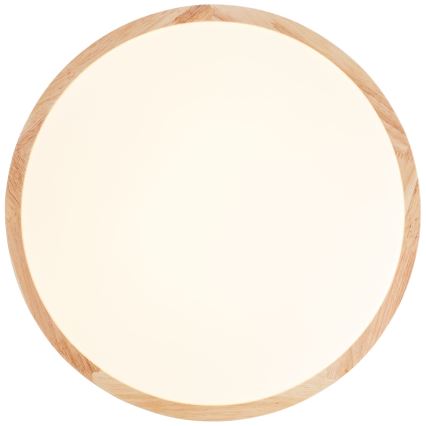 Brilliant - LASKOS LED Ceiling Light LED/22W/230V Ø 38 cm Rubberwood