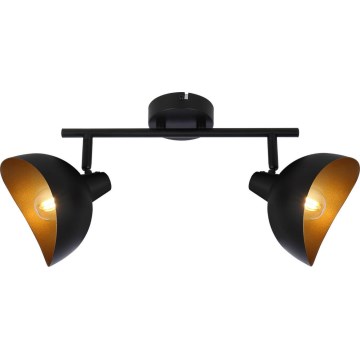 Brilliant - LAYTON spotlight 2xE14/25W/230V black/gold