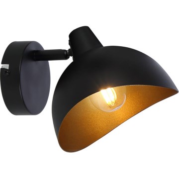 Brilliant - LAYTON Wall Spotlight 1xE14/25W/230V Black/Gold