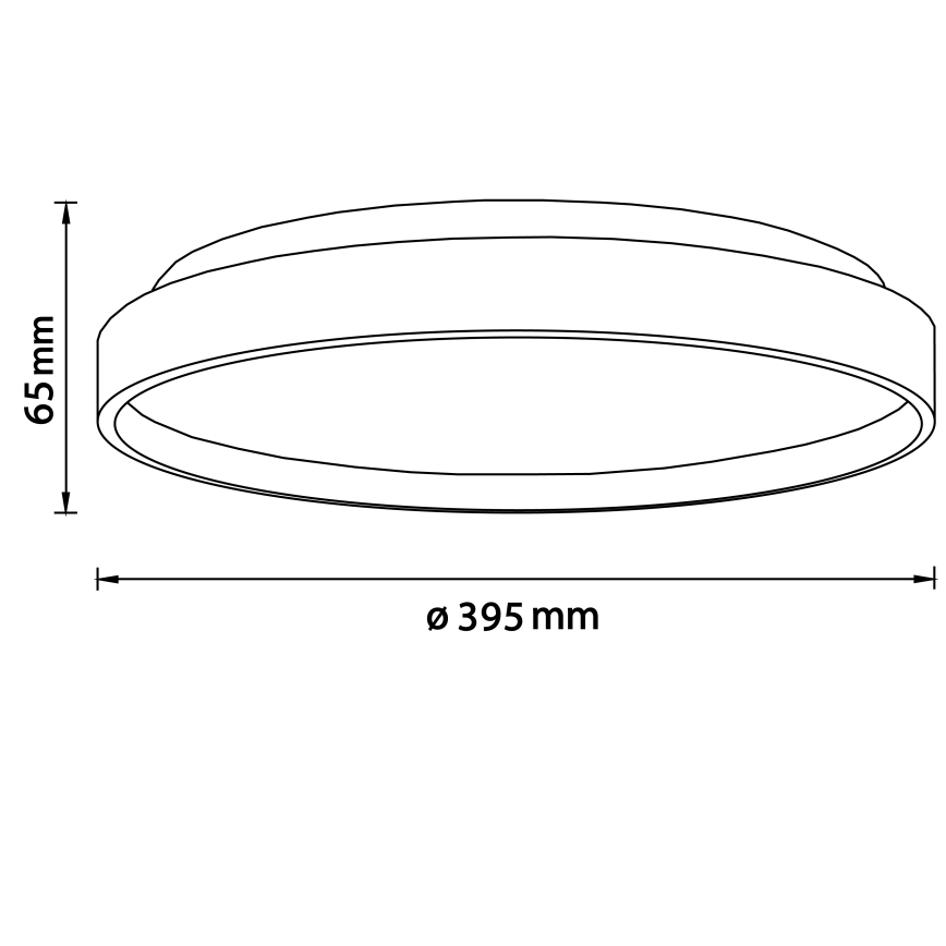 Brilliant - LED Ceiling light ALSON LED/26W/230V 3000/4500K d. 39,5 cm rubber fig