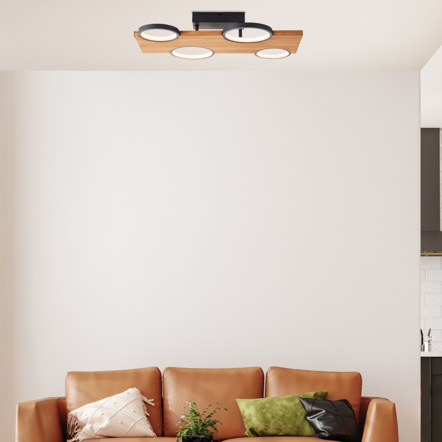 Brilliant - LED Ceiling light CHEESY LED/28W/230V pine - FSC certified