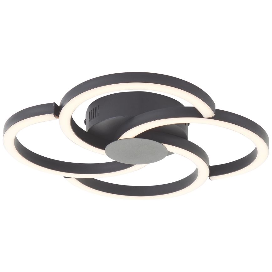 Brilliant - LED Ceiling light FICO LED/22W/230V d. 34 cm black