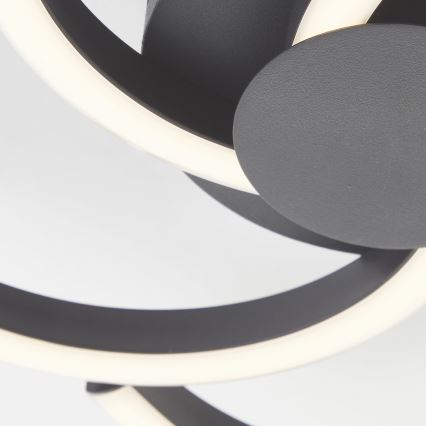 Brilliant - LED Ceiling light FICO LED/22W/230V d. 34 cm black