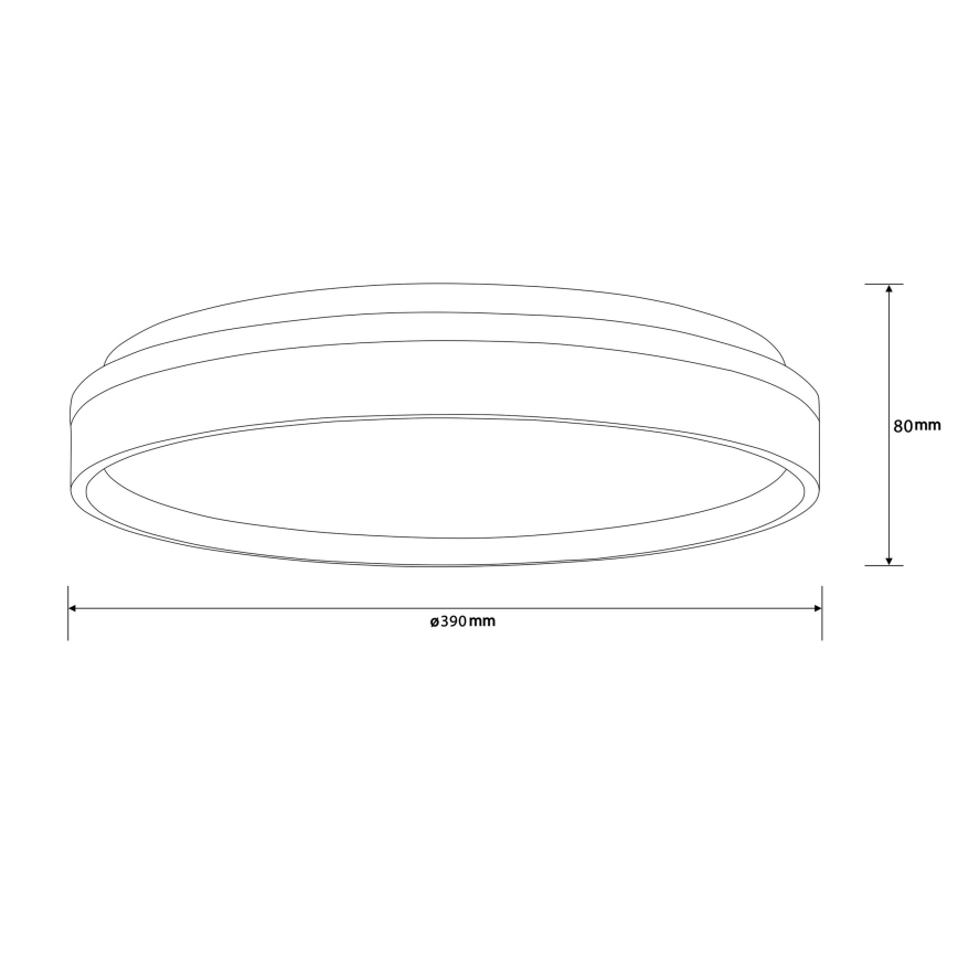 Brilliant - LED Ceiling light KALMAR LED/26W/230V 3000K d. 39 cm white