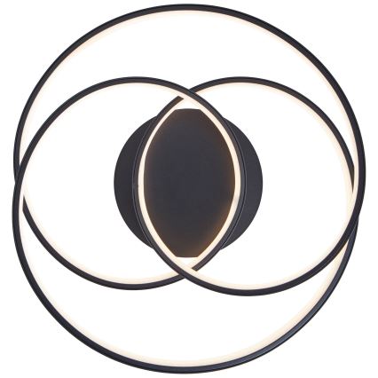 Brilliant - LED Ceiling light LABYRINTH LED/40W/230V d. 39,5 cm black
