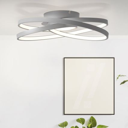 Brilliant - LED Ceiling light LABYRINTH LED/40W/230V d. 39,5 cm grey
