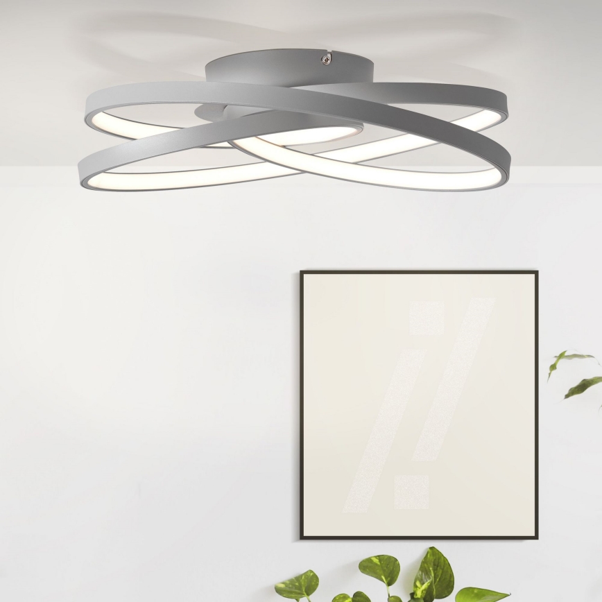 Brilliant - LED Ceiling light LABYRINTH LED/40W/230V d. 39,5 cm grey