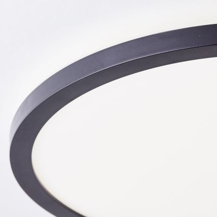Brilliant - LED Ceiling Light MILTON LED/18W/230V Ø 29.3 cm Black