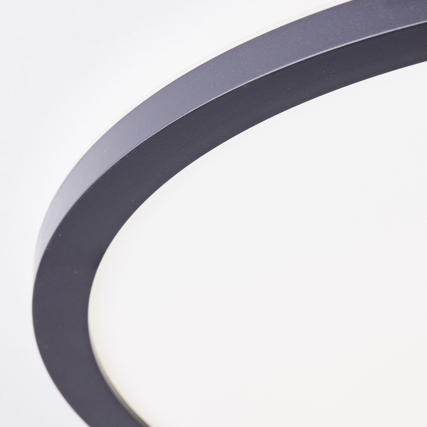 Brilliant - LED Ceiling Light MILTON LED/24W/230V Ø 42 cm Black
