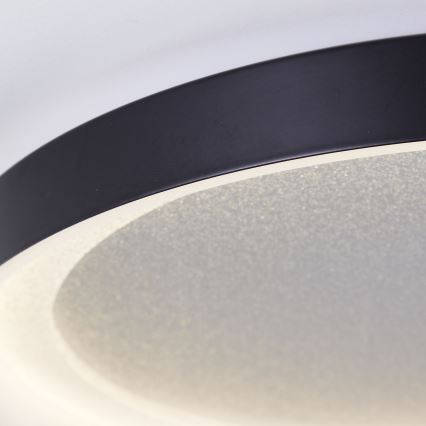 Brilliant - LED Ceiling light QUITO LED/24W/230V 3000K d. 33 cm black